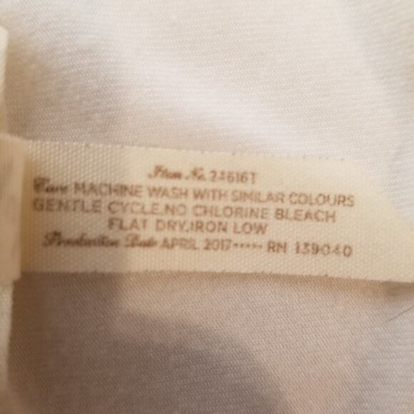 MATILDA Jane Small Ventriloquist Tunic Top Cream Green Roll Tab Sleeves Layered - Picture 6 of 11